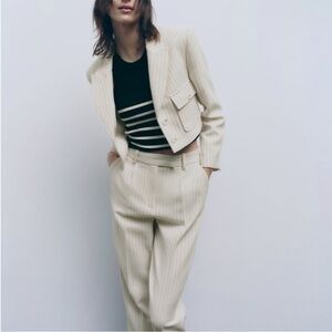 Zara Pinstripe Jacket & Pants